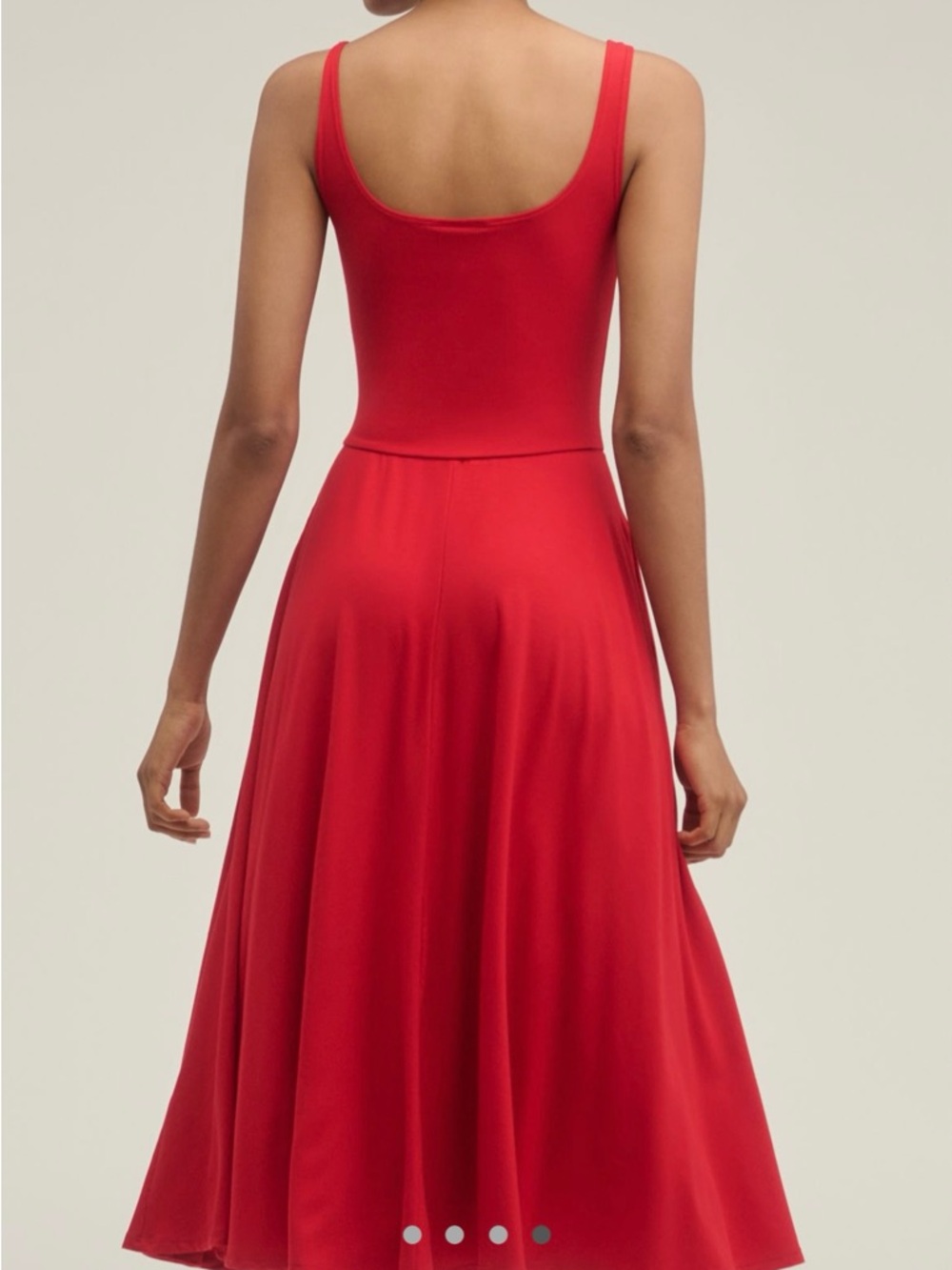 Reformation Rou Midi Dress in lipstick Red NWT - Picture 3 of 4